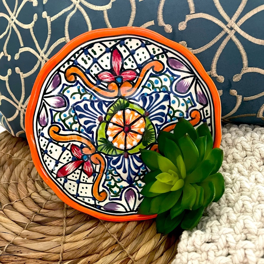 Mexican Hand Painted Dish.